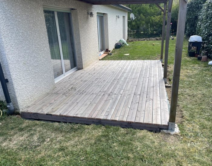 Création terrasse en bois paysagiste Ariège Toulouse Lèzat-sur-Lèze