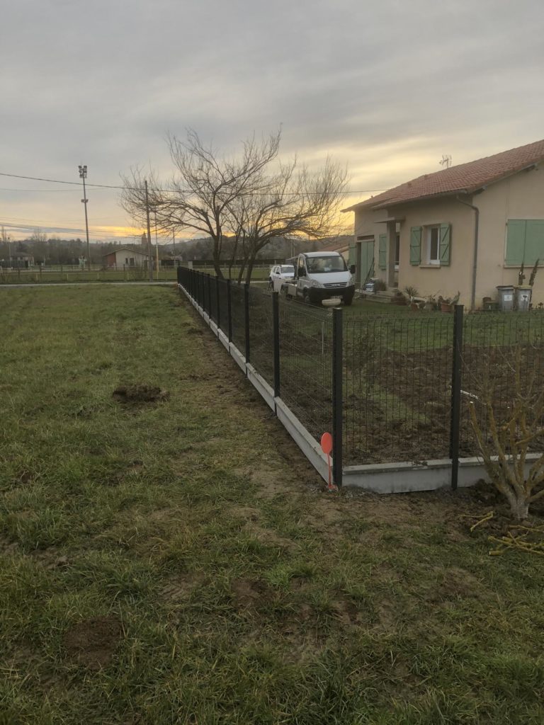 Rénovation de clôture jardin paysagiste Ariège Occitanie