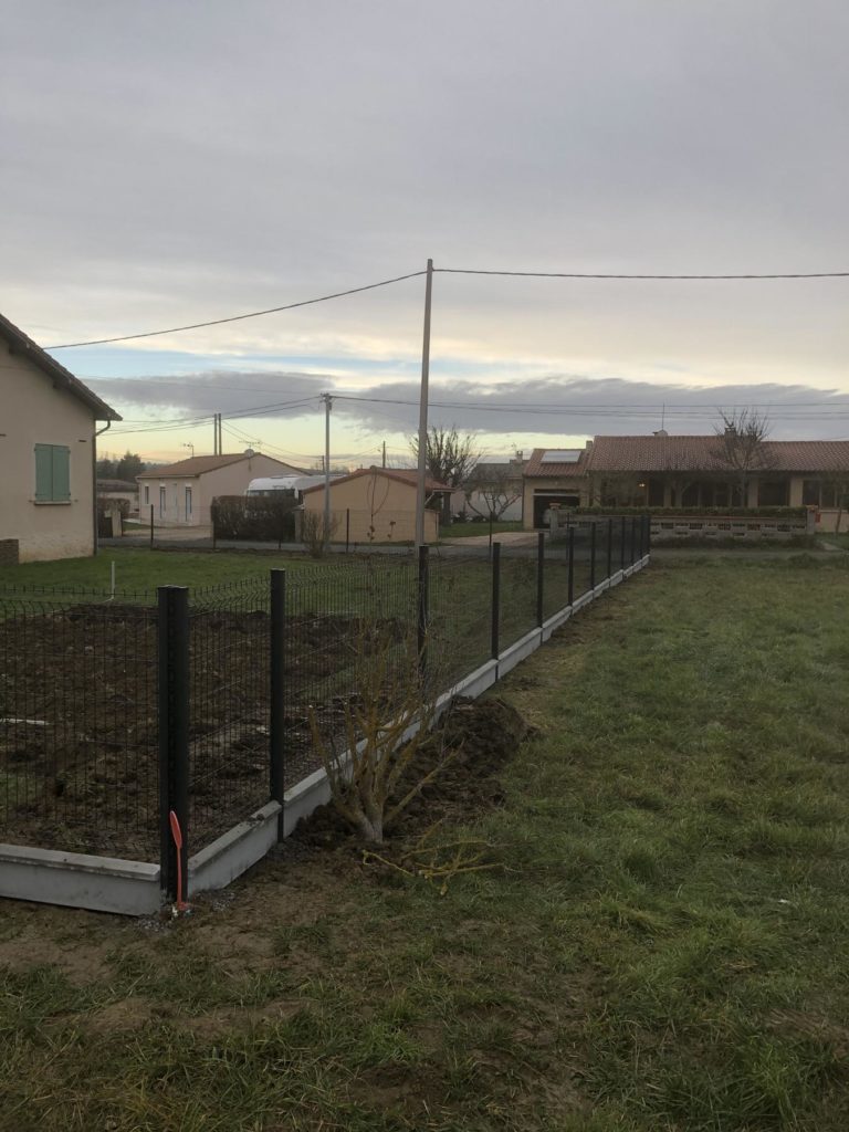 Rénovation de clôture jardin paysagiste Ariège Occitanie