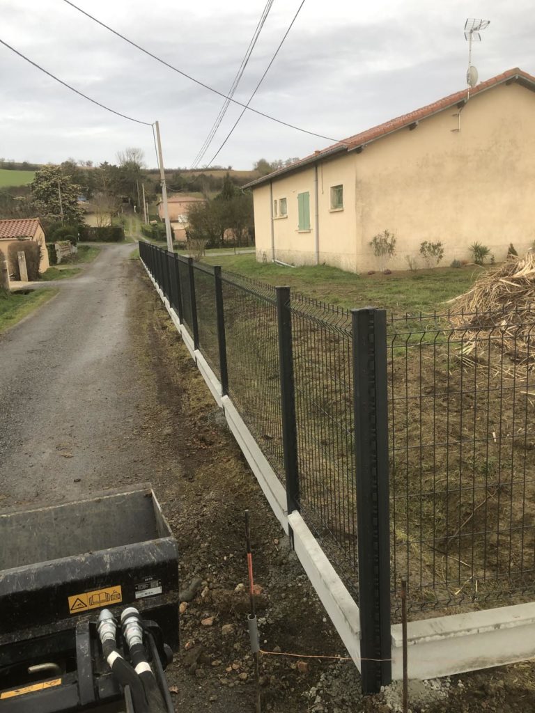 Rénovation de clôture jardin paysagiste Ariège Occitanie