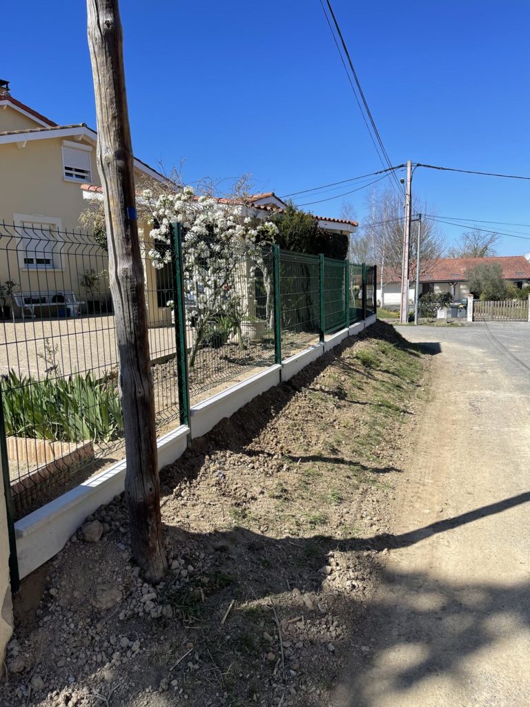 Rénovation de clôture jardin paysagiste Ariège Occitanie