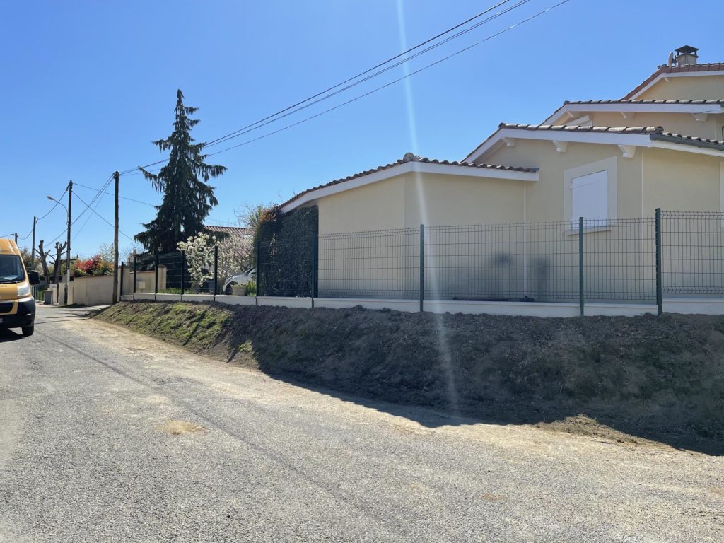 Rénovation de clôture jardin paysagiste Ariège Occitanie