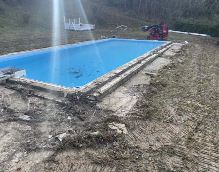 Rénovation terrasse en bois tour de piscine paysagiste en Ariège Muret Toulouse